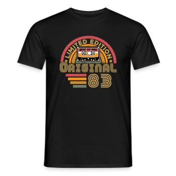 1983 Vintage Original 1983 Geburtstagsgeschenk - Männer T-Shirt - Schwarz - Vorne - AI Model Male 178 light (178cm)
