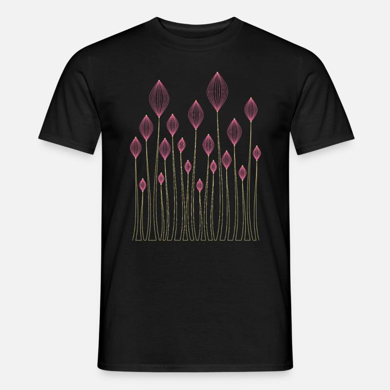 Pflanzen Dekorativ - Männer T-Shirt - Schwarz