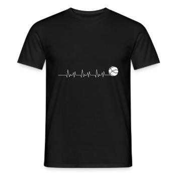 Pétanque battement de coeur passion - T-shirt homme - noir - Devant - AI Model Male 178 light (178cm)