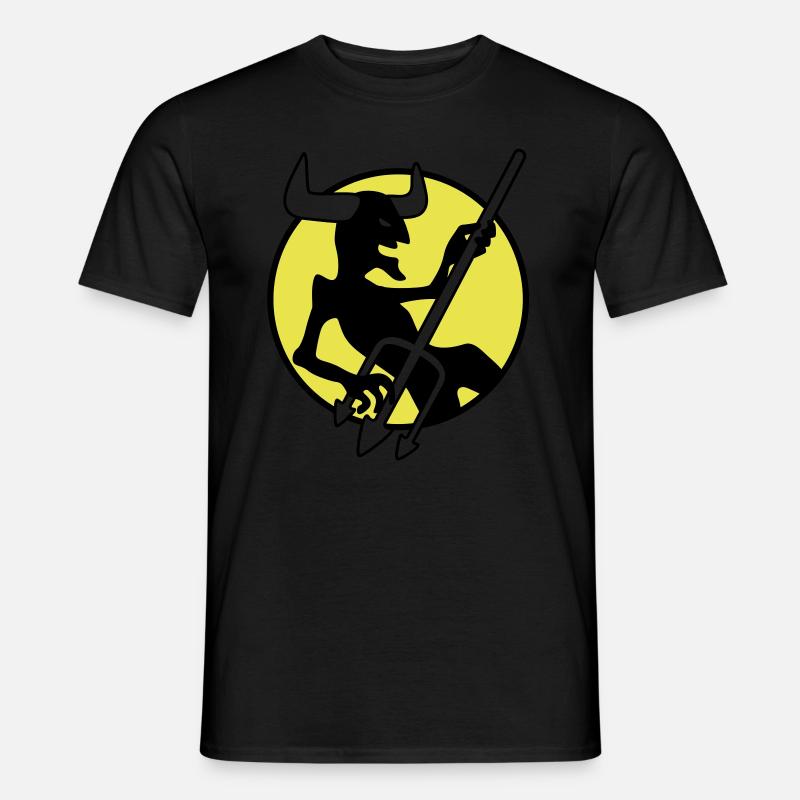 rockin_devil_3c - Männer T-Shirt - Schwarz