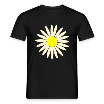 daisy - Men's T-Shirt - black - Front - AI Model Male 178 light (178cm)