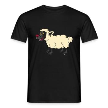 Wolf im Schafspelz, tierisch märchen geschenk - Männer T-Shirt - Schwarz - Vorne - AI Model Male 178 light (178cm)