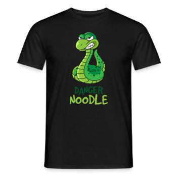 Danger Noodle, serpents reptiles - T-shirt homme - noir - Devant - AI Model Male 178 light (178cm)