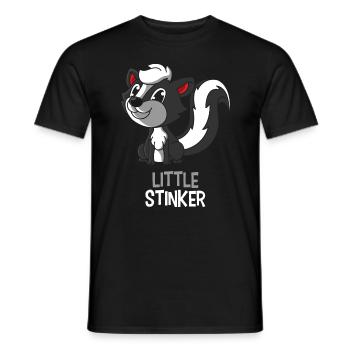 Kleiner Stinker, geschenk stinktier little stinker - Männer T-Shirt - Schwarz - Vorne - AI Model Male 178 light (178cm)