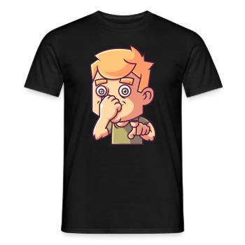 Provocative boy, smelly provocation - Men's T-Shirt - black - Front - AI Model Male 178 light (178cm)
