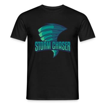 Storm Chaser, sturmjäger tornado gewitter geschenk - Männer T-Shirt - Schwarz - Vorne - AI Model Male 178 light (178cm)
