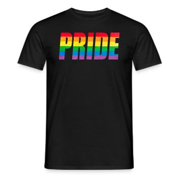 Rainbow Pride Graphic - Men's T-Shirt - black - Front - AI Model Male 178 light (178cm)