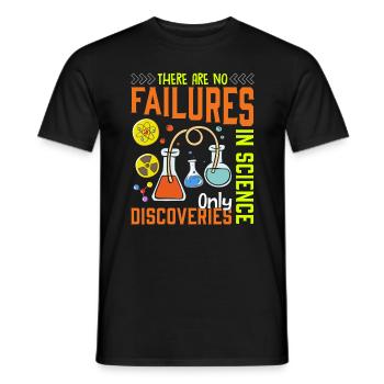 Pas d’échecs en science plus drôle - T-shirt homme - noir - Devant - AI Model Male 178 light (178cm)