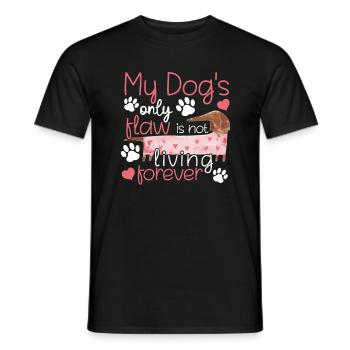 Le seul défaut de teckel de Chien Drôle Graphiques - T-shirt homme - noir - Devant - AI Model Male 178 light (178cm)