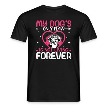 Beagle Dog's Only Flaw Lustige Hundehalter - Männer T-Shirt - Schwarz - Vorne - AI Model Male 178 light (178cm)