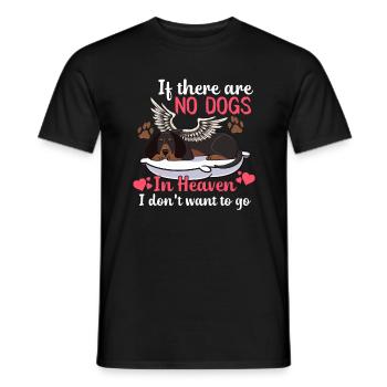 Teckels Quand pas de chiens au paradis Drôle - T-shirt homme - noir - Devant - AI Model Male 178 light (178cm)