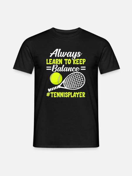 Apprenez à garder l’équilibre plus drôle - T-shirt homme - noir