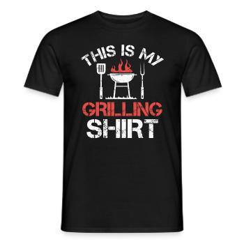Griller BBQ Grill Grill Master GrillIng Bbq Party - Men's T-Shirt - black - Front - AI Model Male 178 light (178cm)