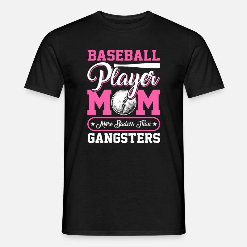 Mère joueuse de baseball - Baseball - T-shirt homme - noir