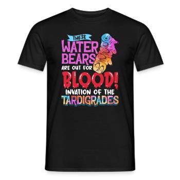 Diese Wasserbären sind auf Blood Water Bear aus - Männer T-Shirt - Schwarz - Vorne - AI Model Male 178 light (178cm)