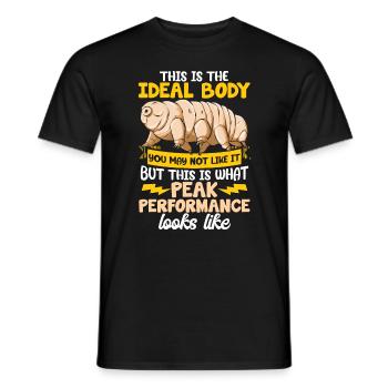 C’est le corps idéal que vous pourriez vouloir - T-shirt homme - noir - Devant - AI Model Male 178 light (178cm)