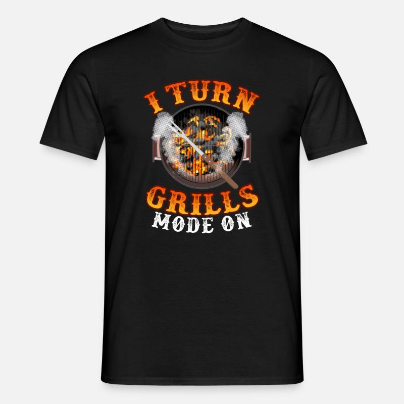 J’active le mode grill Grillades - T-shirt homme - noir