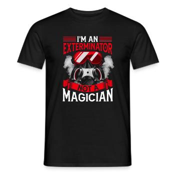 Je suis un exterminateur, pas un sorcier... - T-shirt homme - noir - Devant - AI Model Male 178 light (178cm)