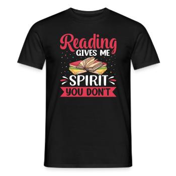 La lecture me donne l’ que vous n’avez pas - - T-shirt homme - noir - Devant - AI Model Male 178 light (178cm)