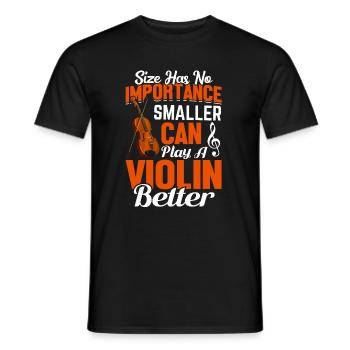 Jouer mieux un violon - Violon - T-shirt homme - noir - Devant - AI Model Male 178 light (178cm)
