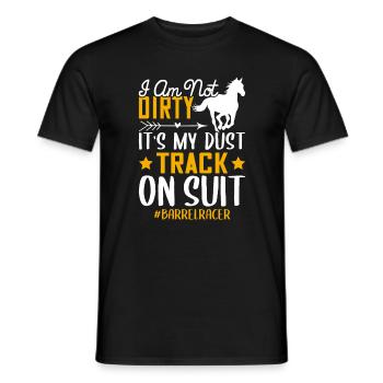 Je ne suis pas sale, c’est ma poussière - - T-shirt homme - noir - Devant - AI Model Male 178 light (178cm)