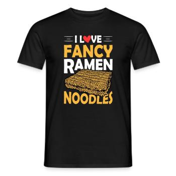 I Love Fancy Ramen Noodles - Ramen Noodles - T-shirt homme - noir - Devant - AI Model Male 178 light (178cm)