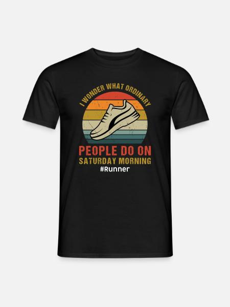 Jogging Spruch zum Laufen - Läufer - Mænd T-shirt - sort