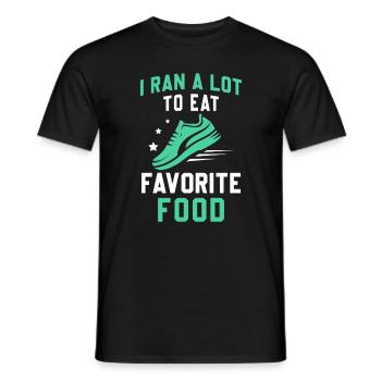 Jogging Saying for Running - Runners - Men's T-Shirt - black - Front - AI Model Male 178 light (178cm)