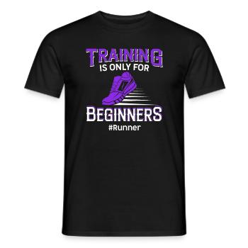 Jogging Saying for Running - Runners - Men's T-Shirt - black - Front - AI Model Male 178 light (178cm)