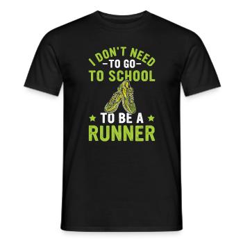 Jogging Saying for Running - Runners - Men's T-Shirt - black - Front - AI Model Male 178 light (178cm)