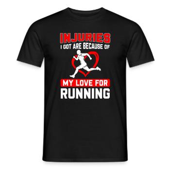 Jogging Saying for Running - Runners - Men's T-Shirt - black - Front - AI Model Male 178 light (178cm)