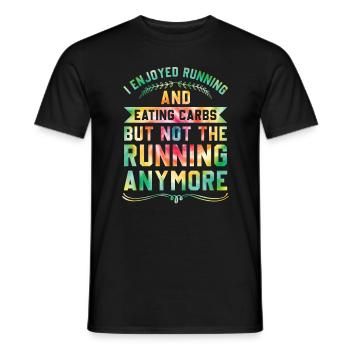 Jogging Saying for Running - Runners - Men's T-Shirt - black - Front - AI Model Male 178 light (178cm)