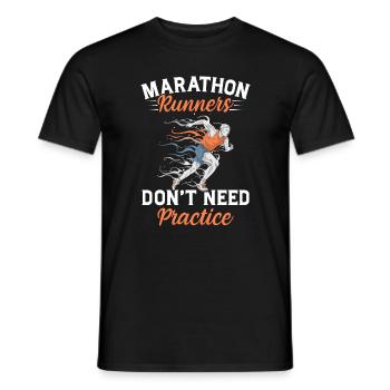 Jogging Saying for Running - Runners - Men's T-Shirt - black - Front - AI Model Male 178 light (178cm)