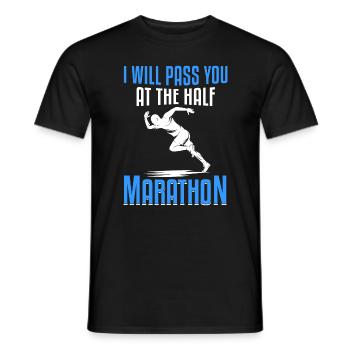 Jogging Saying for Running - Runners - Men's T-Shirt - black - Front - AI Model Male 178 light (178cm)