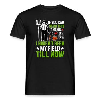 Quota d’agriculteur pour tracteurs agricoles - T-shirt homme - noir - Devant - AI Model Male 178 light (178cm)