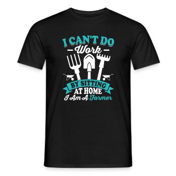 Quota d’agriculteur pour tracteurs agricoles - T-shirt homme - noir - Devant - AI Model Male 178 light (178cm)