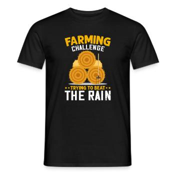 Quota d’agriculteur pour tracteurs agricoles - T-shirt homme - noir - Devant - AI Model Male 178 light (178cm)