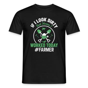 Quota d’agriculteur pour tracteurs agricoles - T-shirt homme - noir - Devant - AI Model Male 178 light (178cm)
