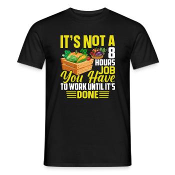 Quota d’agriculteur pour tracteurs agricoles - T-shirt homme - noir - Devant - AI Model Male 178 light (178cm)