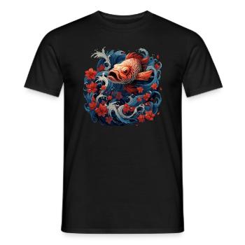 Koi - T-shirt homme - noir - Devant - AI Model Male 178 light (178cm)