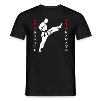 karate - Men's T-Shirt - black - Front - AI Model Male 178 light (178cm)
