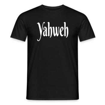 Jesus is Lord, Saves, Christ, Yahweh, Bible, God - Men's T-Shirt - black - Front - AI Model Male 178 light (178cm)