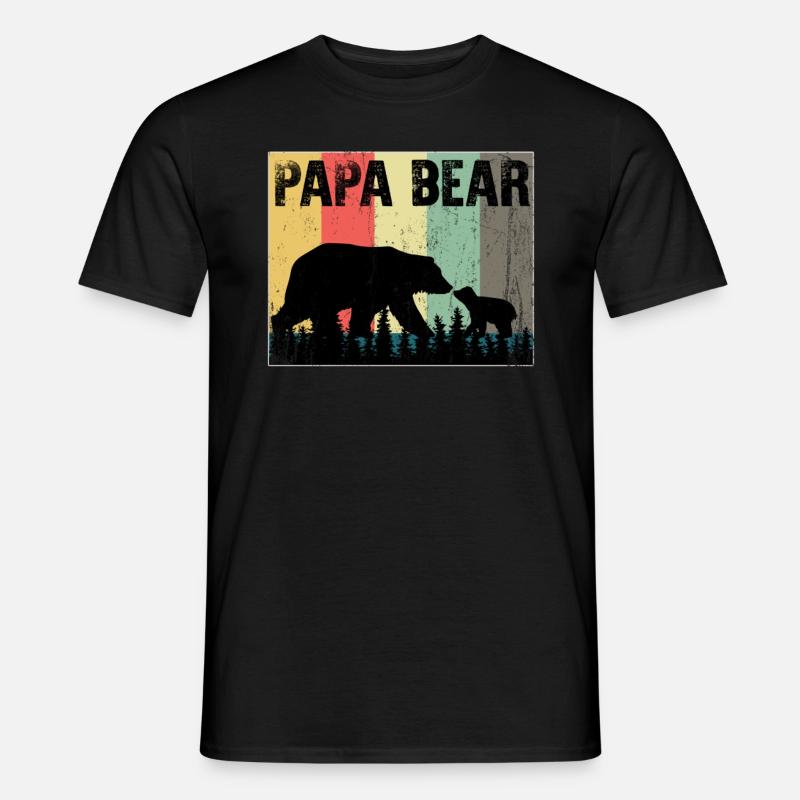 papabär - Männer T-Shirt - Schwarz