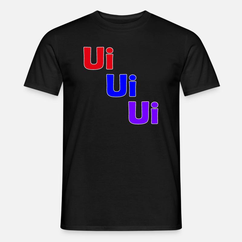 Uiuiui - Männer T-Shirt - Schwarz