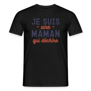 Annonce De Grossesse Pour Maman - T-shirt homme - noir - Devant - AI Model Male 178 light (178cm)