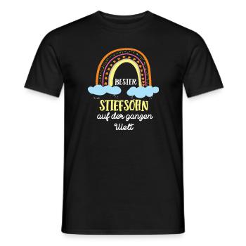 Stiefsohn Stiefkind Junge Stiefsöhne Bonus Sohn - Männer T-Shirt - Schwarz - Vorne - AI Model Male 178 light (178cm)
