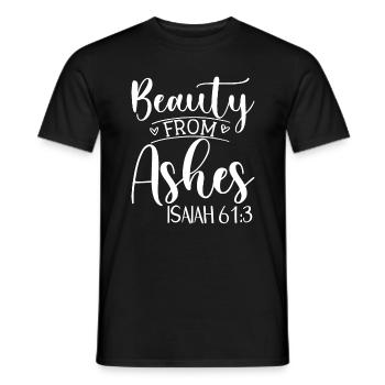 Beauty From Ashes Isaiah 61:3 - Männer T-Shirt - Schwarz - Vorne - AI Model Male 178 light (178cm)