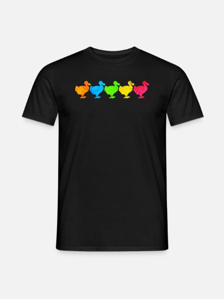 Dodo - ausgestorbener Vogel - Männer T-Shirt - Schwarz