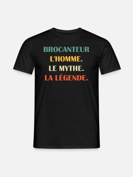 brocanteur - T-shirt homme - noir