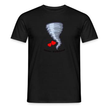 kleiner süßer Wirbelwind mit Herzen - Männer T-Shirt - Schwarz - Vorne - AI Model Male 178 light (178cm)